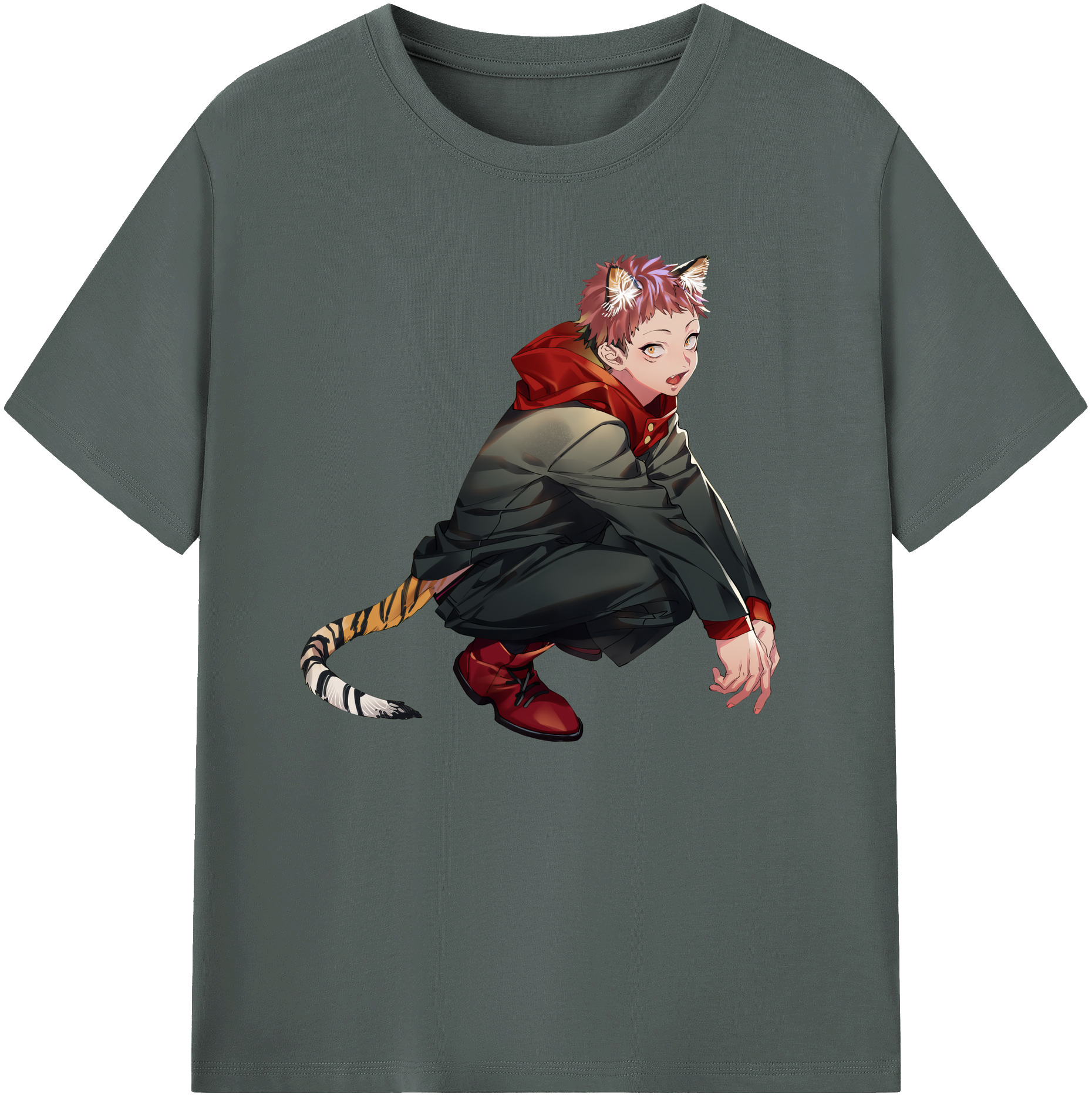 （画像用） 呪術廻戦 Jujutsu Kaisen 綿100％ メンズ半袖Tシャツ｜肌触りやわらか＆通気性